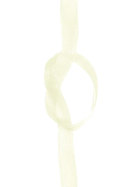 Organza Ribbon - 25 mm Cream