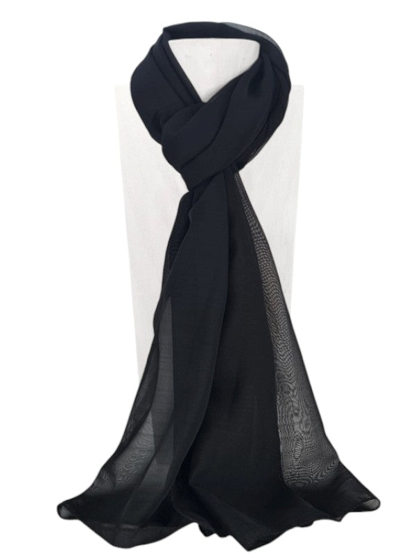 Scarf - Black, ±156×46 cm