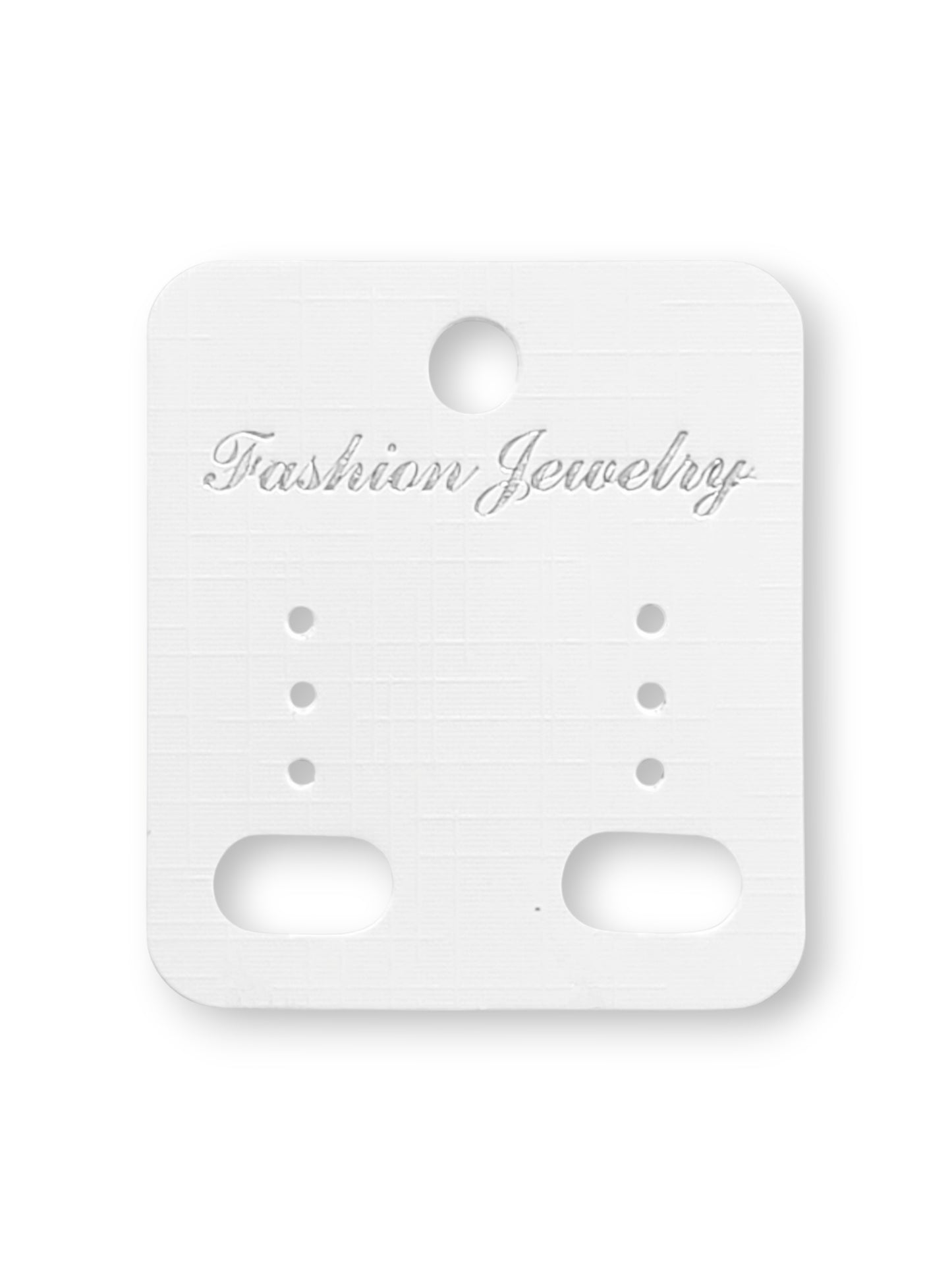 Jewellery Display Tags - Earrings, White, ±4.5×5 cm ±200-Piece