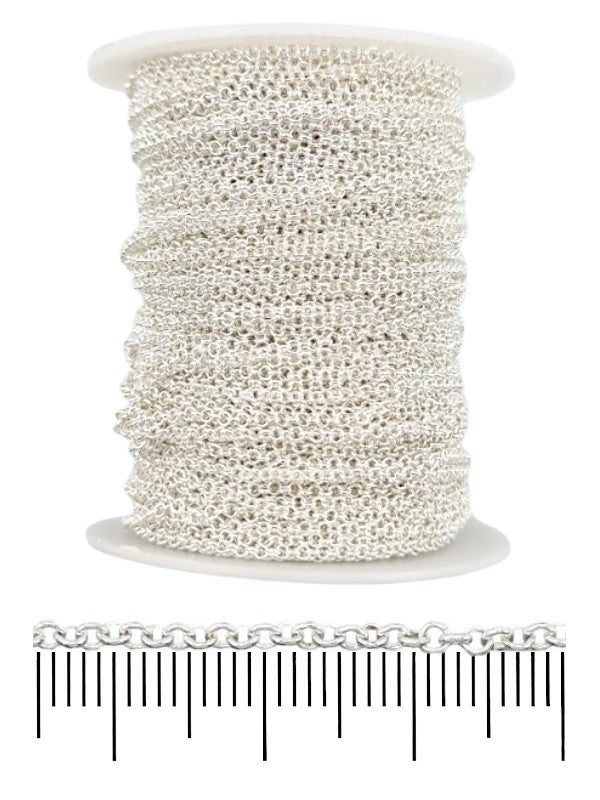 Chain - Silver, 2×2 mm, ±47 m