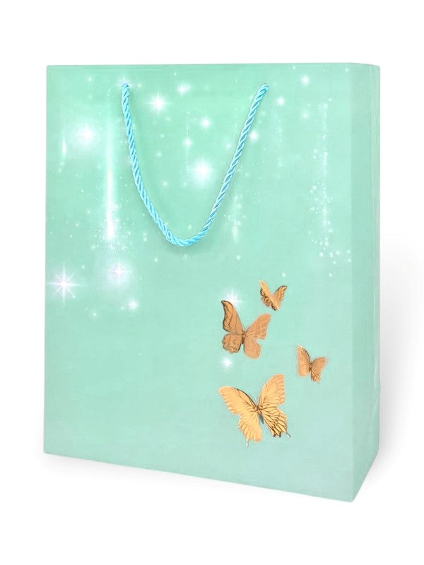 GIFT BAG - GREEN - ±32×26×10 Cm