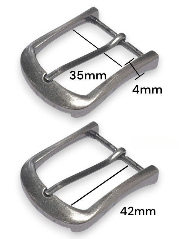 Belt Buckle - Silver, Inside Measurement 35×42×4 mm, ±5-Piece