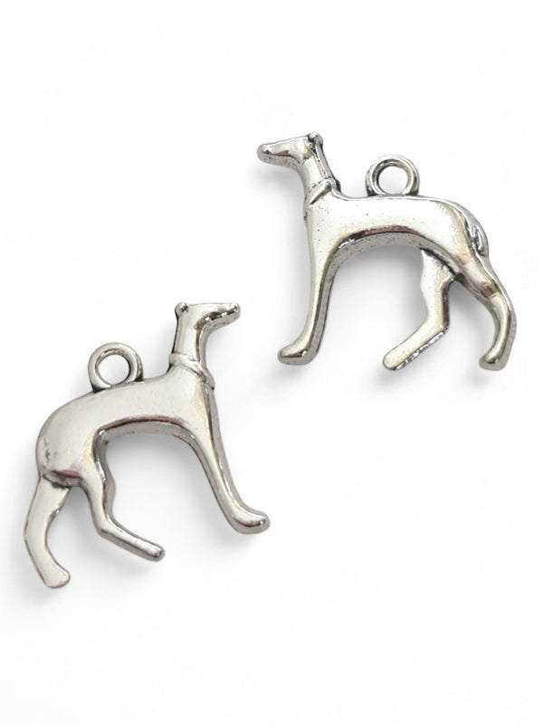 Metal Charm - Dog ±19×20 mm ±30-Piece (image On 2 Sides)