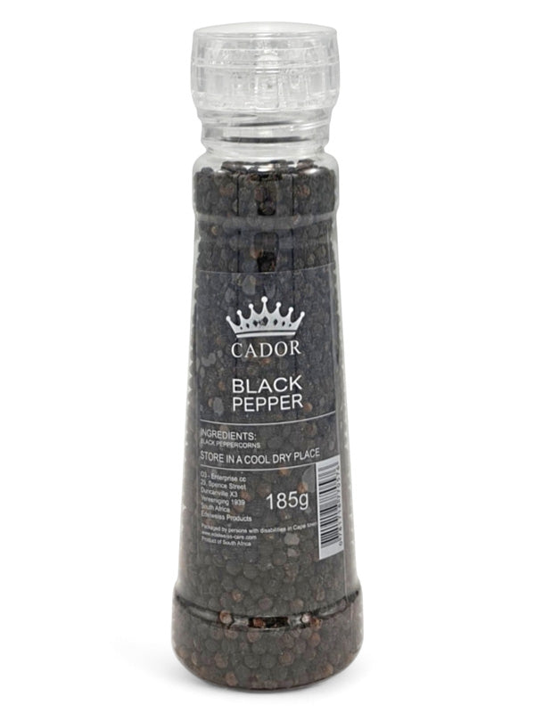 Cador Black Pepper Grinder - Plastic, 185 g