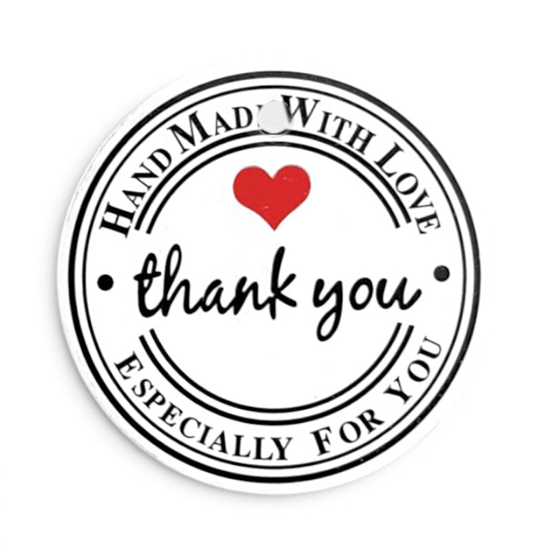 TAGS THANK YOU 3.5 Cm + - 100-Piece