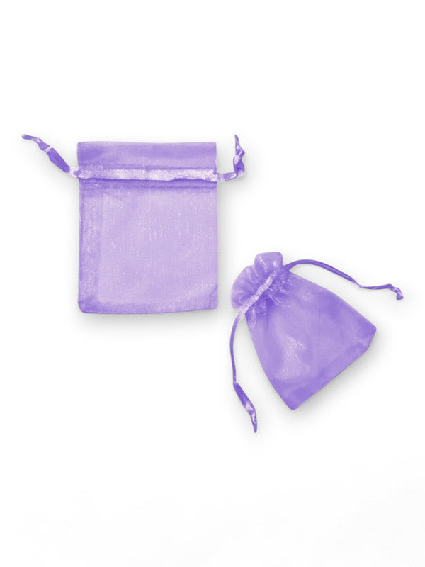 Organza Bag - Purple, 7×9 cm ±12-Piece