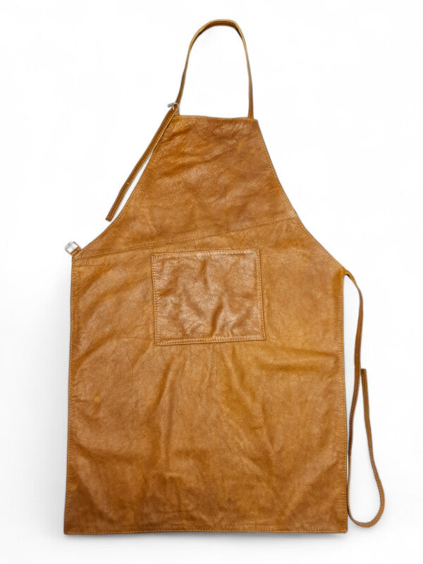 Leather APRON - BLACK - ±82×55 Cm