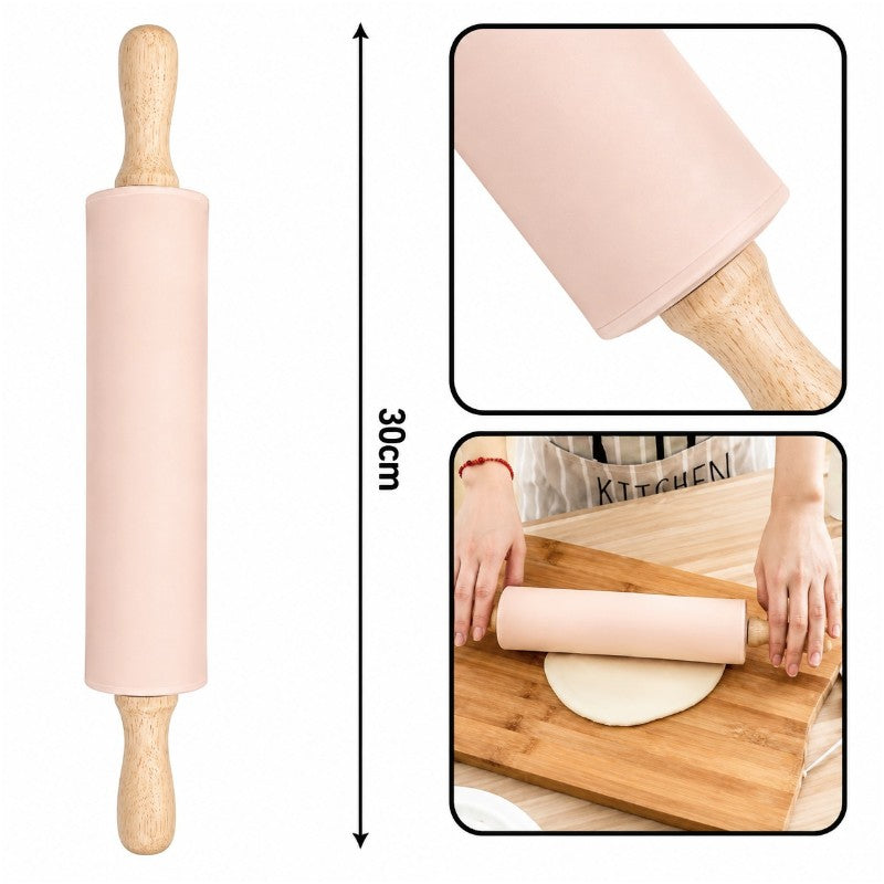 Silicone ROLLING PIN - 30 cm - Pink