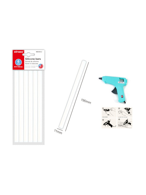 Motarro Silicone Bars Hot Glue Sticks - 6-Piece