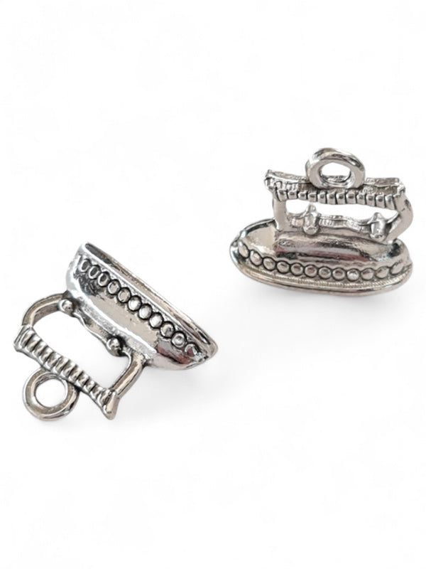 Metal Charm - Iron ±14×15 mm ±25-Piece