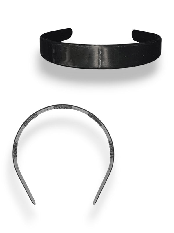 Alice Band - Black, 25 mm 6-Piece