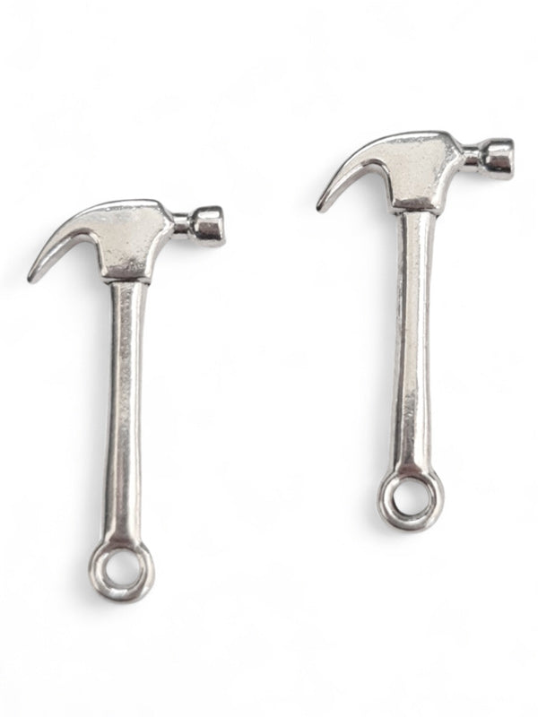 Metal Charm - Hammer ±25×13 mm ±40-Piece