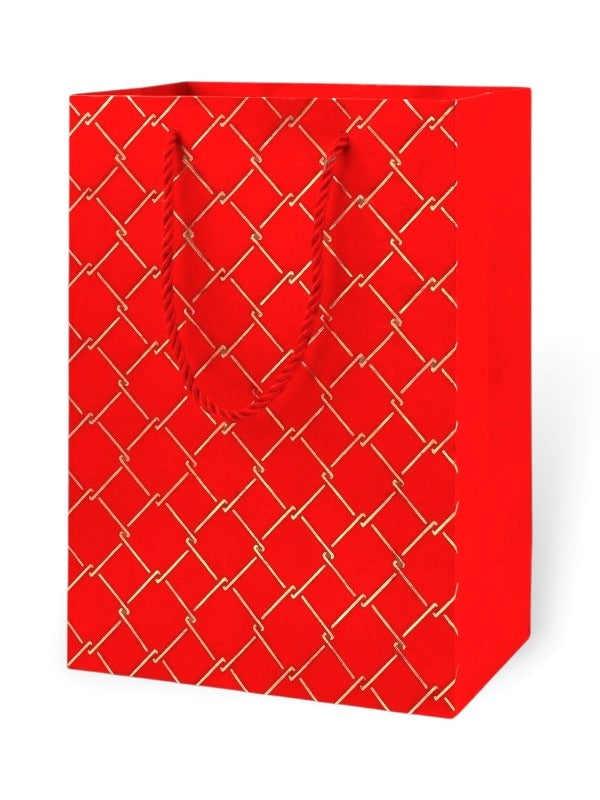 GIFT BAG - RED - ±24×17.5×9 Cm