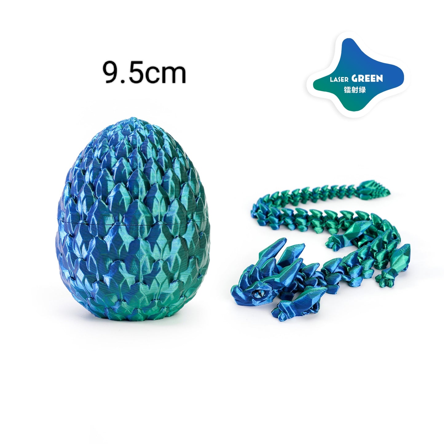 3D TOY EGG WITH Dragon Blue/green