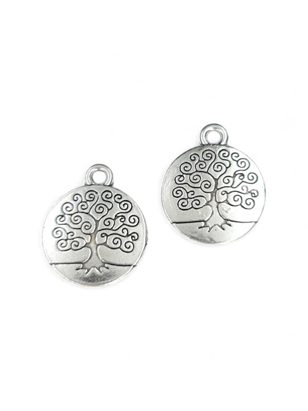 Metal Charm - Tree Of Life ±18×14 mm ±30-Piece