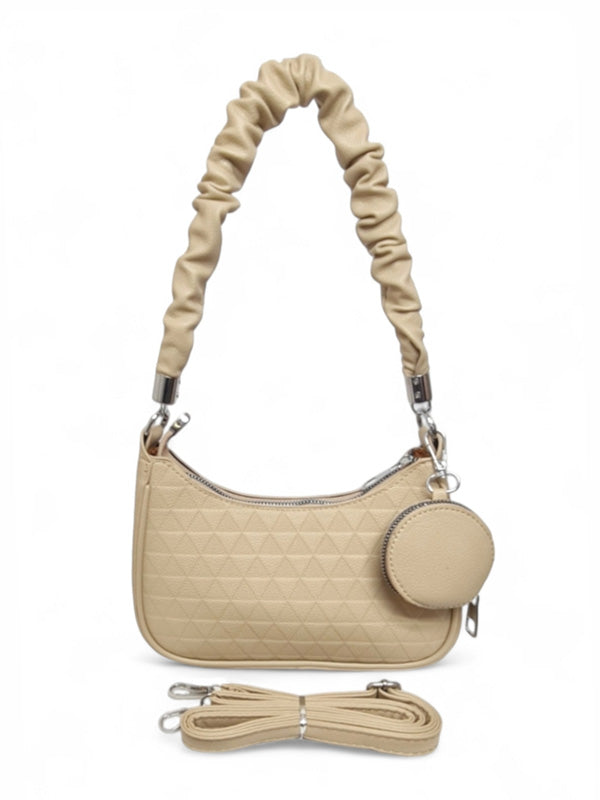 Ladies Bag - Beige, Strap Included, ±17×23×6 cm - Image 2