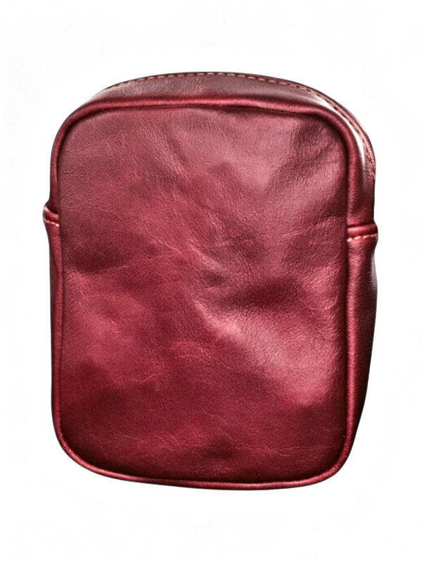 Leather Sling Bag - Red Brown - ±20×14.5×5.5 cm - Image 2