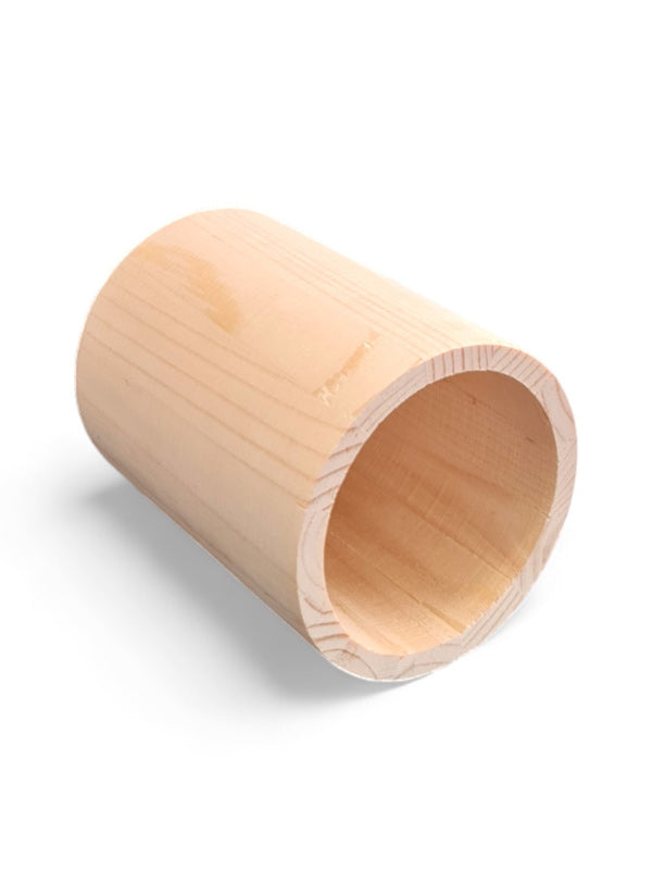 Wooden Cylinder Craft Holder ±7.5×10 cm - Image 2