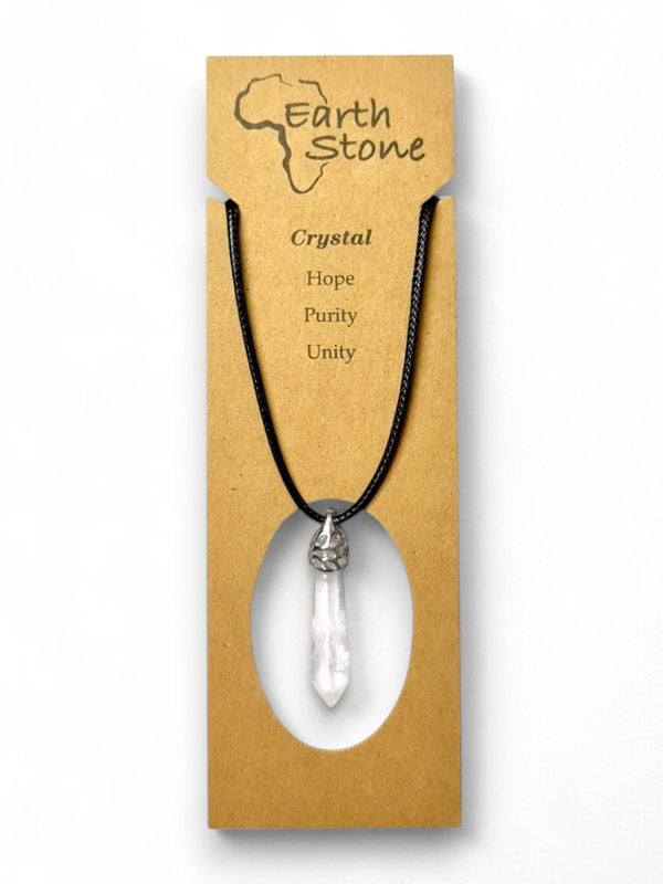 Earth Stone Beads - Hexagon Drop, Crystal - Image 2