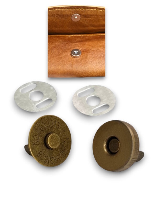 Metal Magnetic Clasp - 14 mm ( Material: Iron ), ±200 Sets - Image 2
