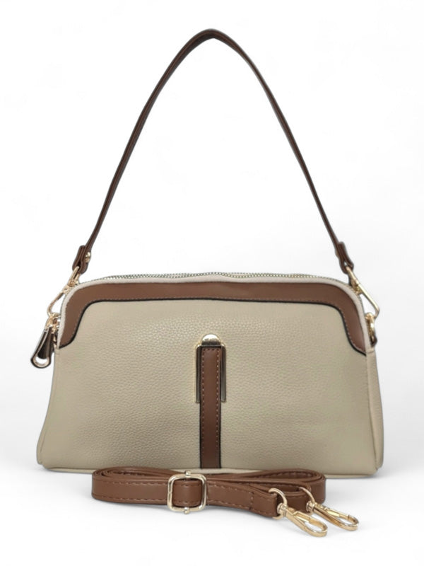 Ladies Bag - Beige, Straps Included, ±17×26 cm - Image 2