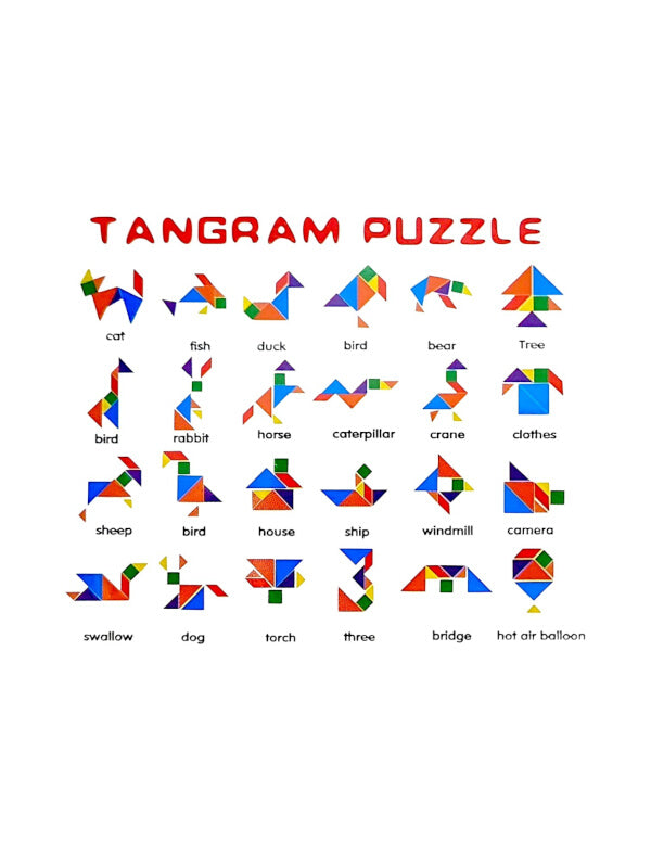 Wooden Tangram Puzzle - Image 2