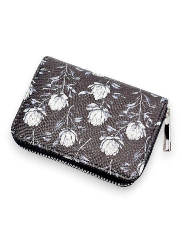 Protea Wallet - BLACK - CAN HOLD CARDS - ±9×11×2.5 Cm - Image 2