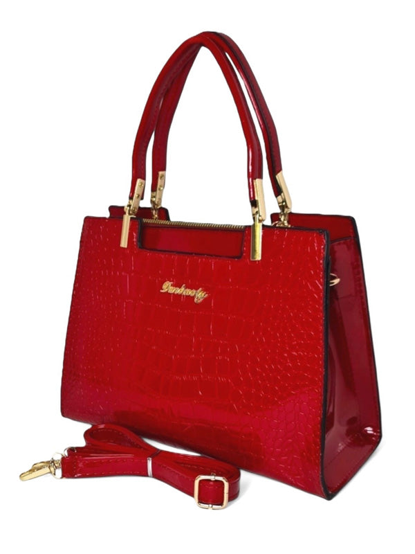 Ladies Bag - Red, Strap Included, ±21×29 cm - Image 2