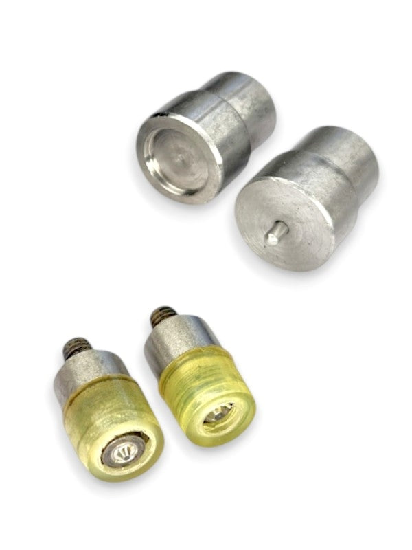 Press Stud Mould - Rubber Press Top, Silver, 15 mm, 4-Piece Set - Image 2