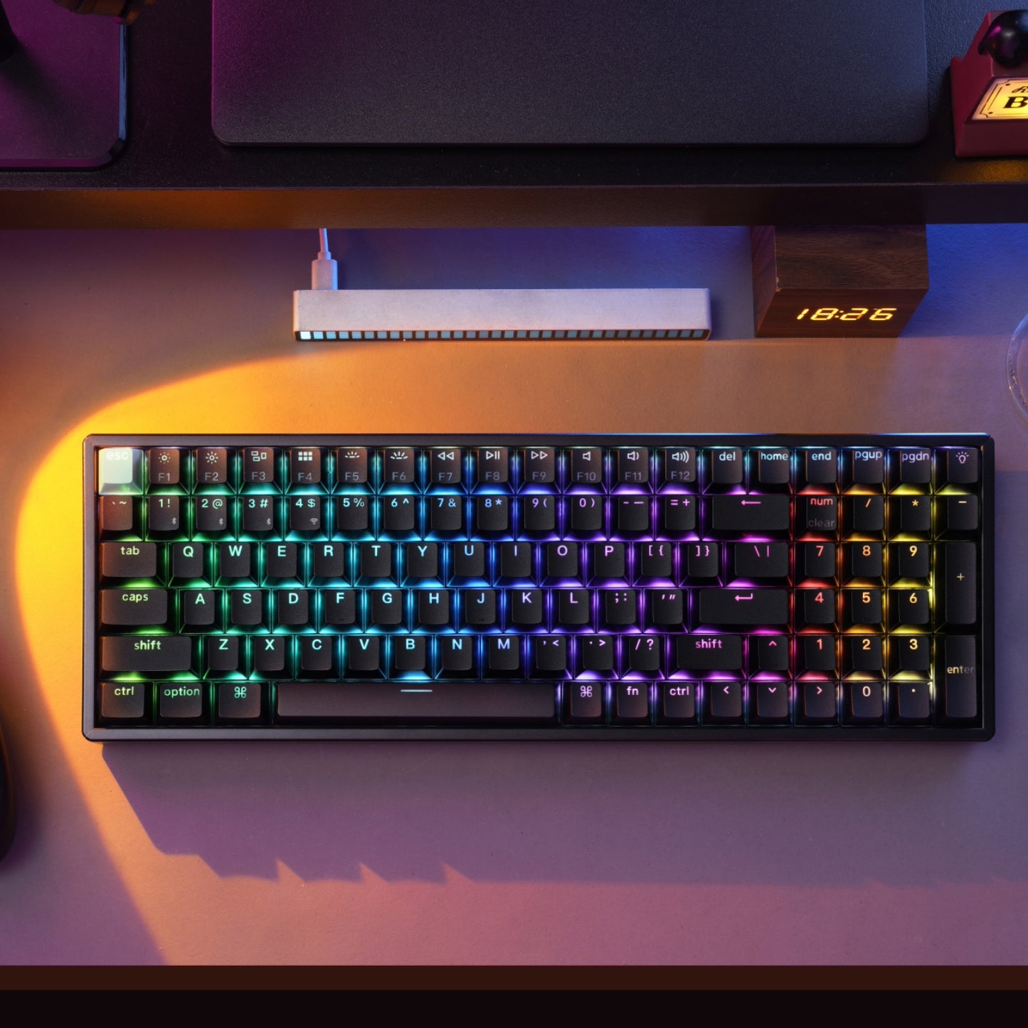 Keychron K4 HE 96% Magnetic Switch Hot-Swap RGB Wireless Keyboard – Black - alternate product view 10