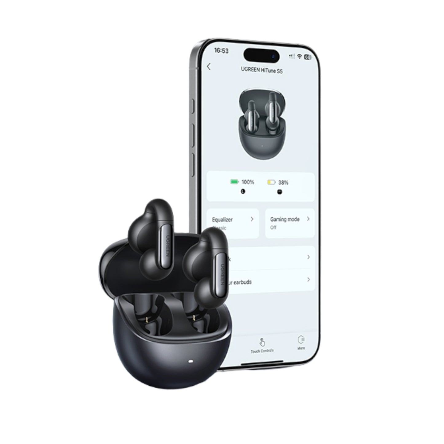 Ugreen HiTune S5 Open-Ear TWS Earbuds–Black - alternate product view 3