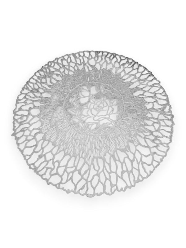 TABLE Placemat - ROUND - Silver - 38 Cm