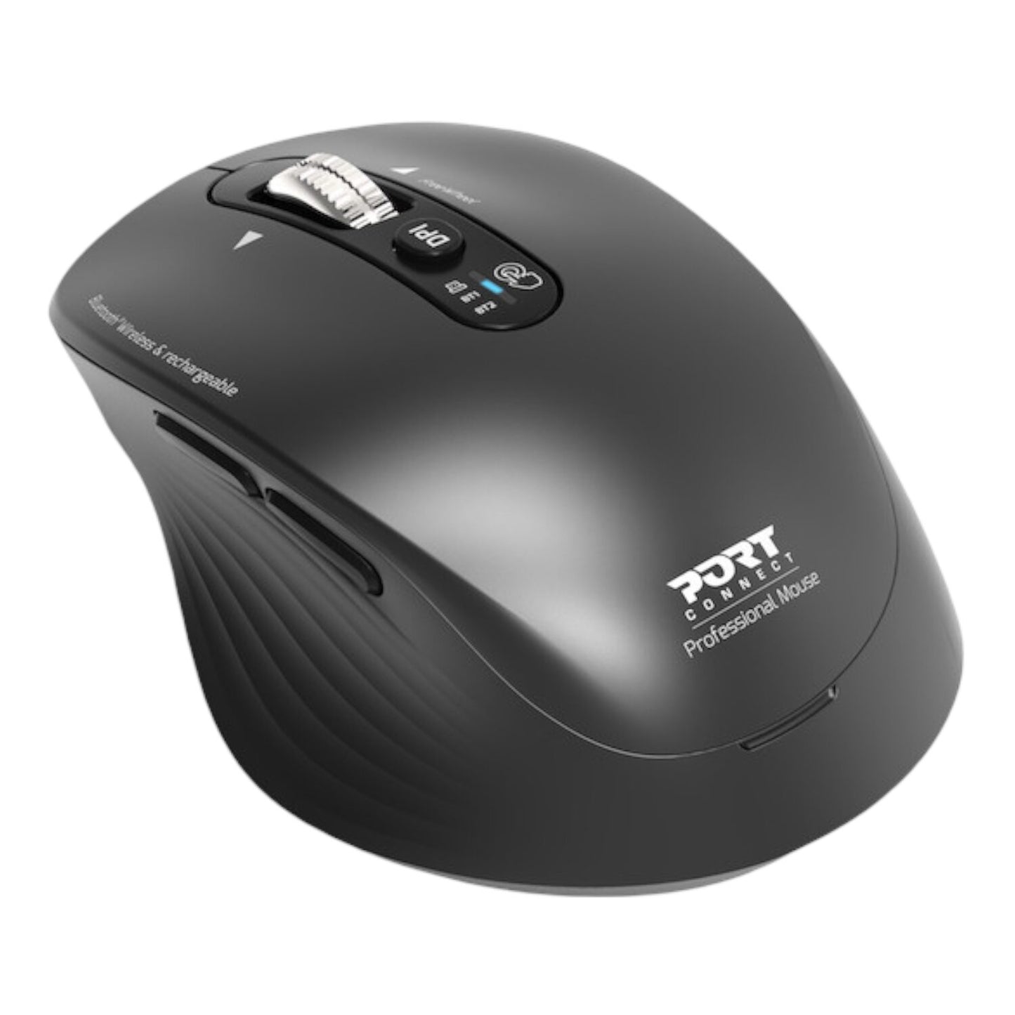 Port Connect Business 2.4GHz Rechargeable Bluetooth Wireless Mouse - Black - alternate product view 5