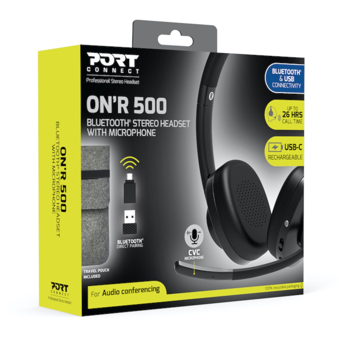 Port Connect ON’R 500 Bluetooth® Stereo Headset - alternate product view 6