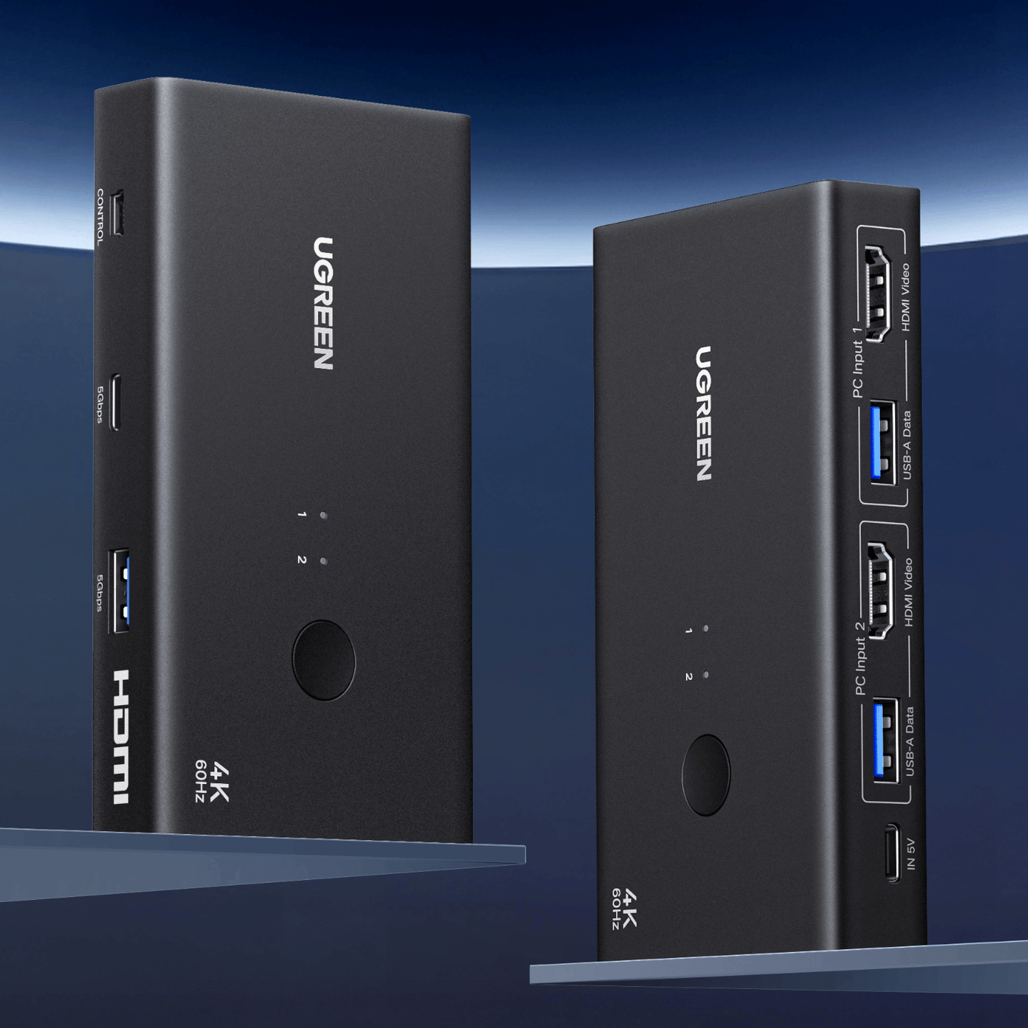 Ugreen HDMI 2.0 KVM Switch 2-In-1 Out - alternate product view 6