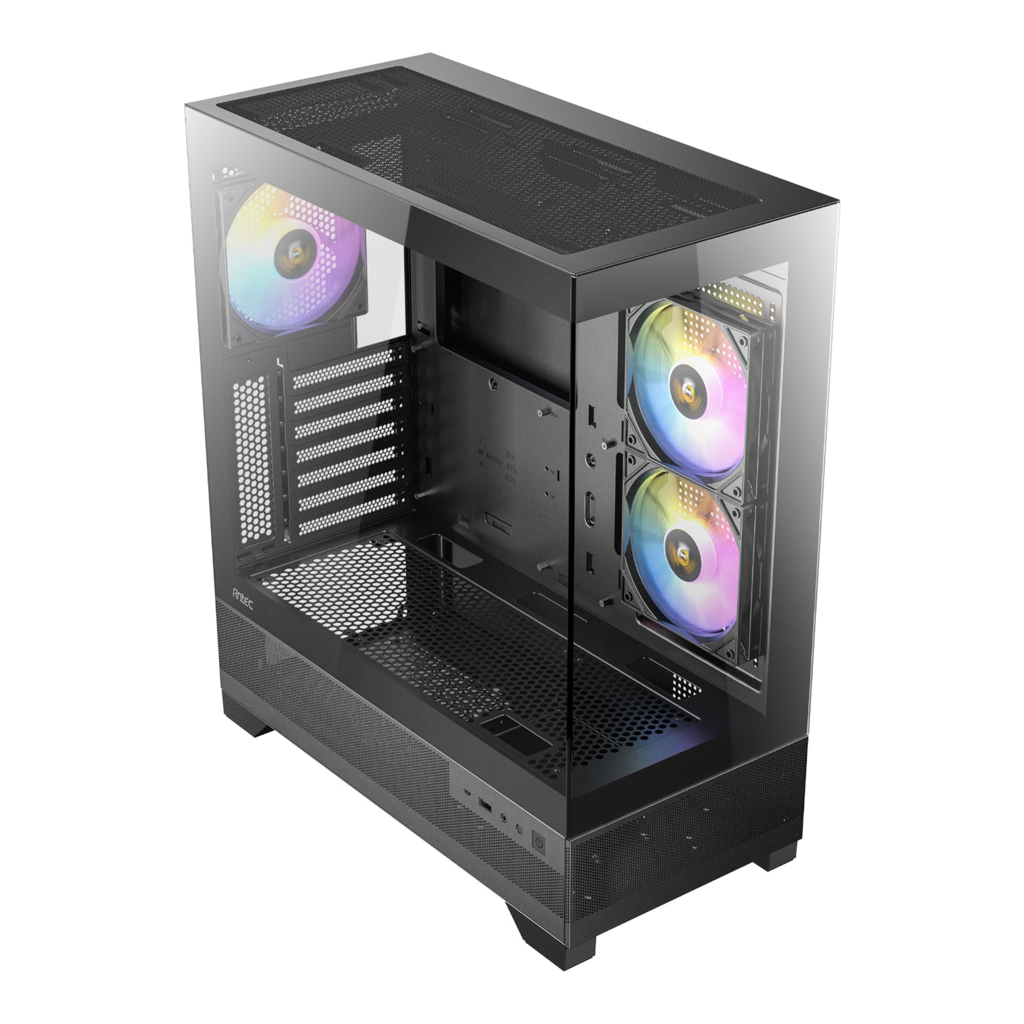 Antec CX700 ARGB ATX - Micro-ATX - ITX ARGB Mid-Tower Gaming Chassis - Black - alternate product view 5