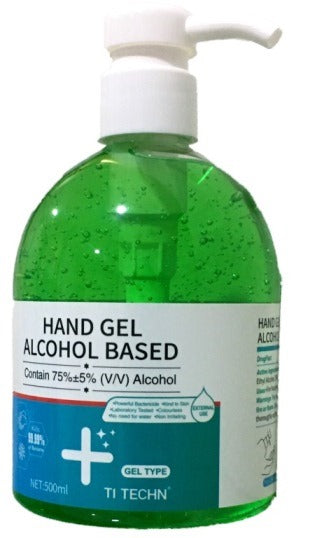 Casey TI Techn 500ml Apple Green Hand Sanitiser in Pump Spray Bottle-75% Alcohol