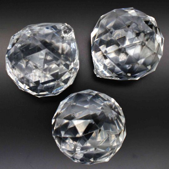 Acrylic Baloon - DROP 31x27 Mm (Hole 2.5 Mm) - CLEAR