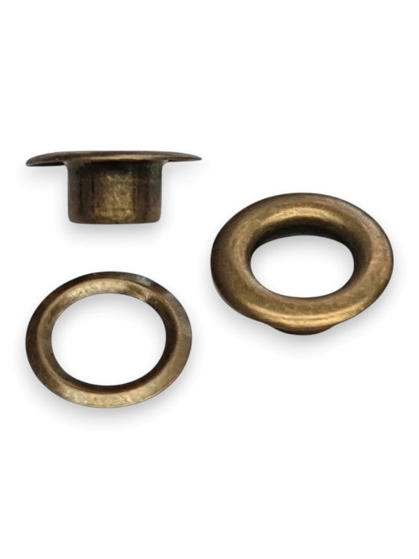 Eyelet - Antique BRASS - 5×13 Mm - (Material: Copper) - ±100 SETS - Image 2