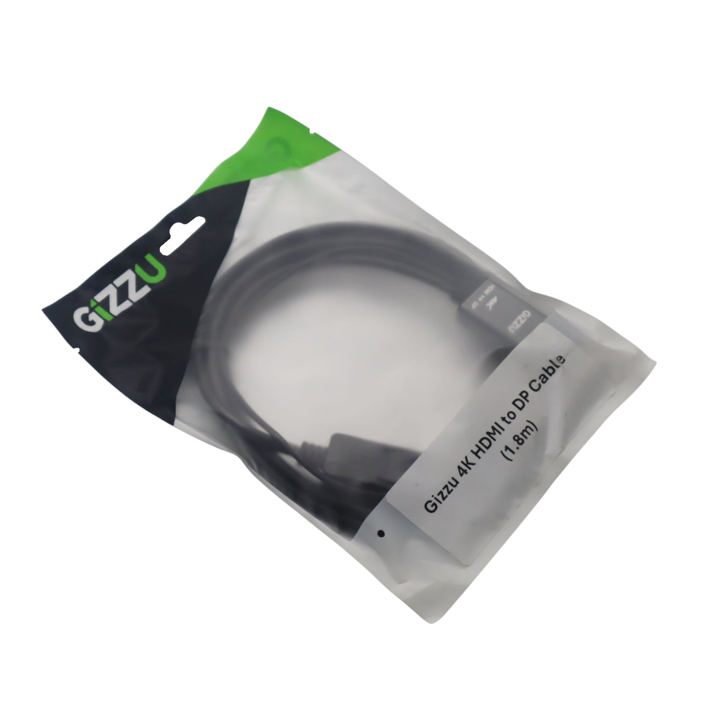 Gizzu 4K HDMI to DP Cable (1.8m) - Black - alternate product view 4