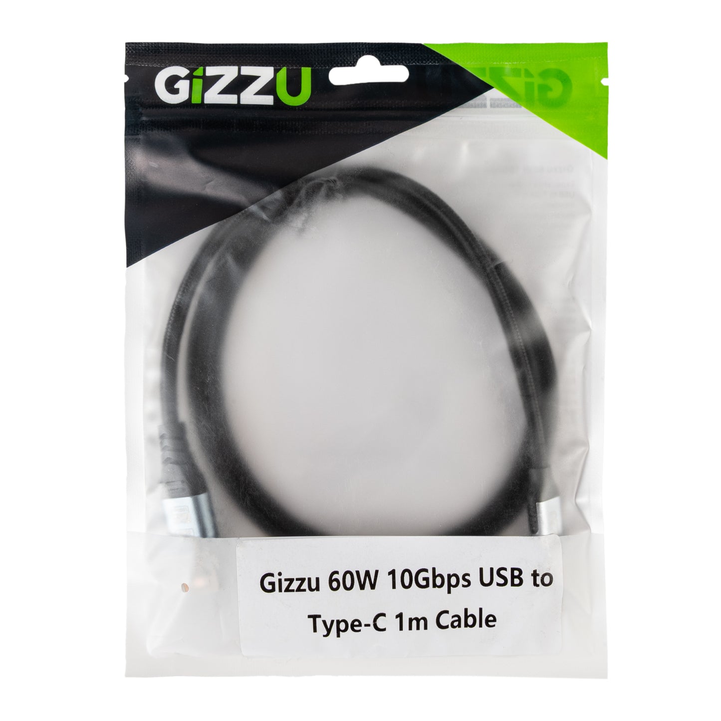 Gizzu 60W 10Gbps USB to Type-C 1m Cable - alternate product view 4