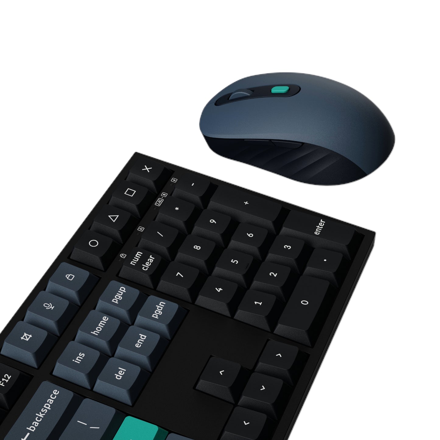 Keychron B36 100% Layout Wireless Keyboard and Mouse Combo – Black/Green - alternate product view 3
