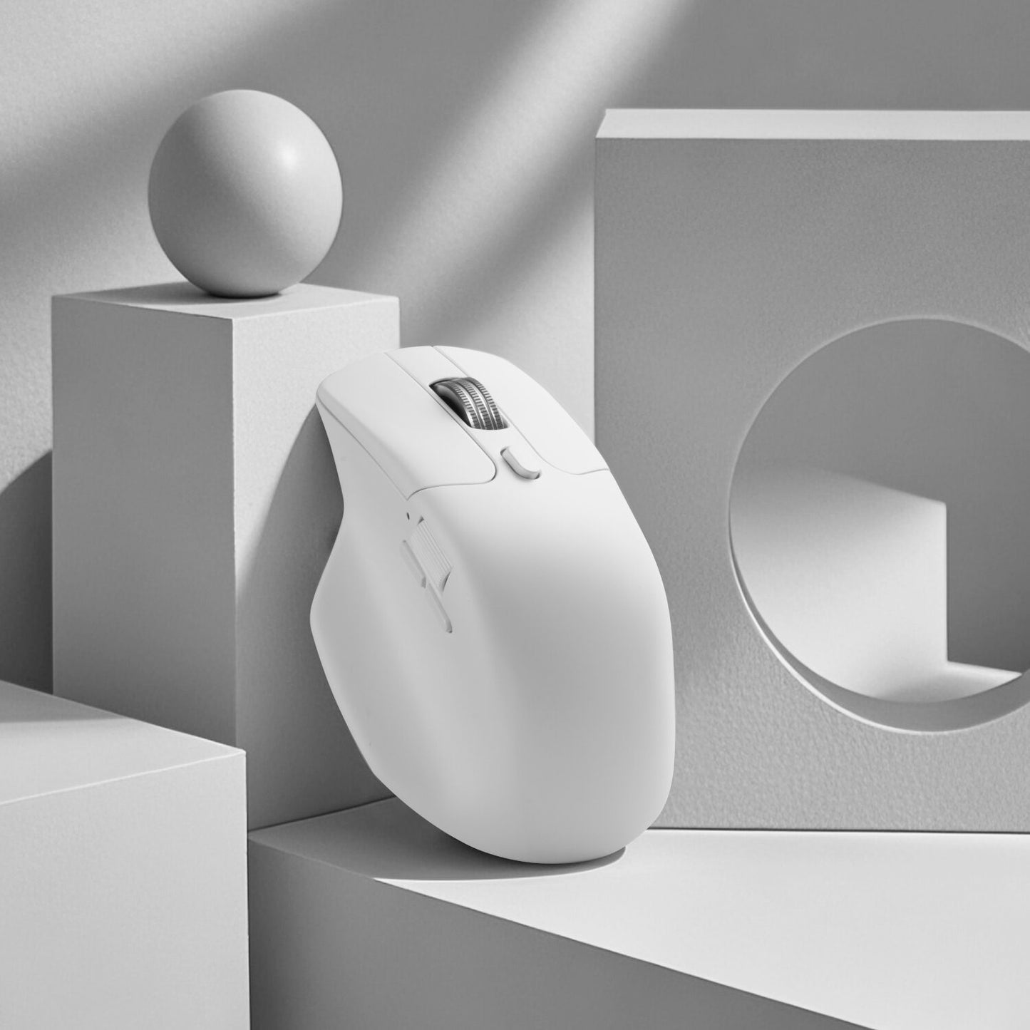 Keychron M6S-A24 PixArt 3950 8K 30000DPI Wireless Mouse (BT/2.4GHz/Wired) - White - alternate product view 7