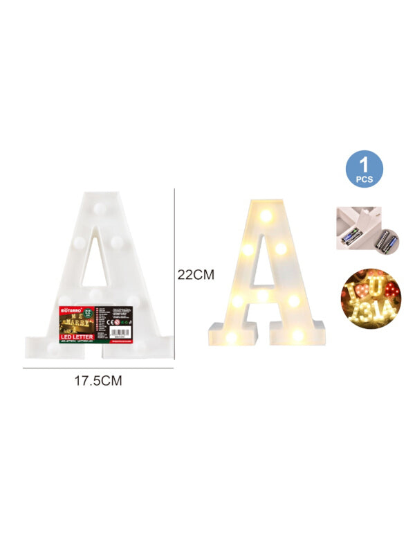Motarro LED Letter LIGHT - A - 22 Cm (ME095 - A)