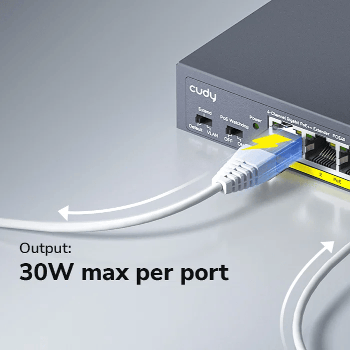 Cudy 4 Port Gigabit PoE 1x PoE Input 60W Switch - alternate product view 6