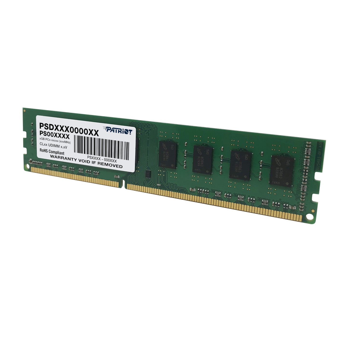 Patriot Signature Line 4GB 1600MHz DDR3 Single Rank Desktop Memory - alternate product view 4