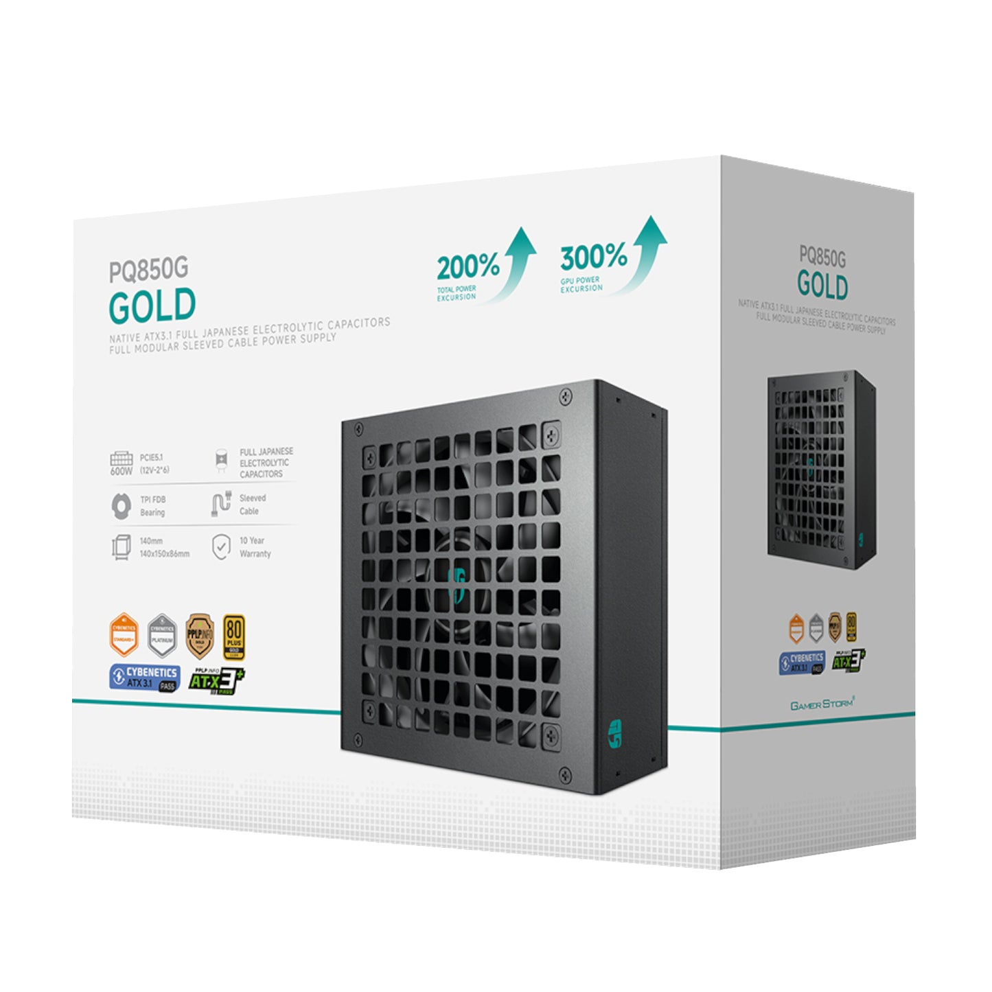 DEEPCOOL PQ850G Series 850W 80 PLUS Gold Modular Power Supply - alternate product view 6