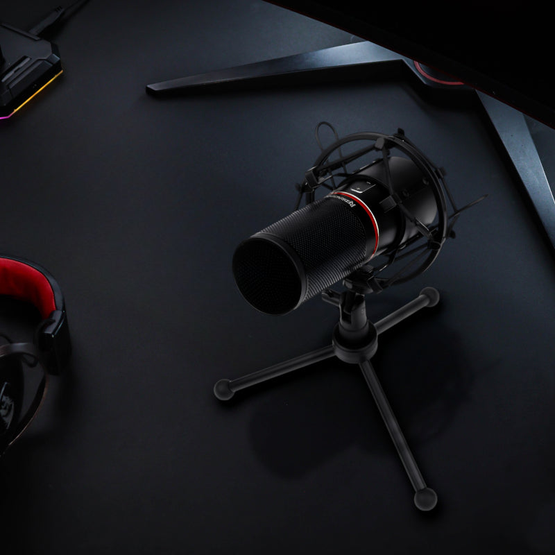 Redragon BLAZAR Cardioid USB Gaming Mic and Tripod - Black - alternate product view 5