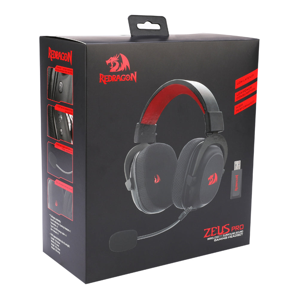 Redragon H510 ZEUS PRO 7.1 Surround Sound Wireless Gaming Headset – Black - alternate product view 7