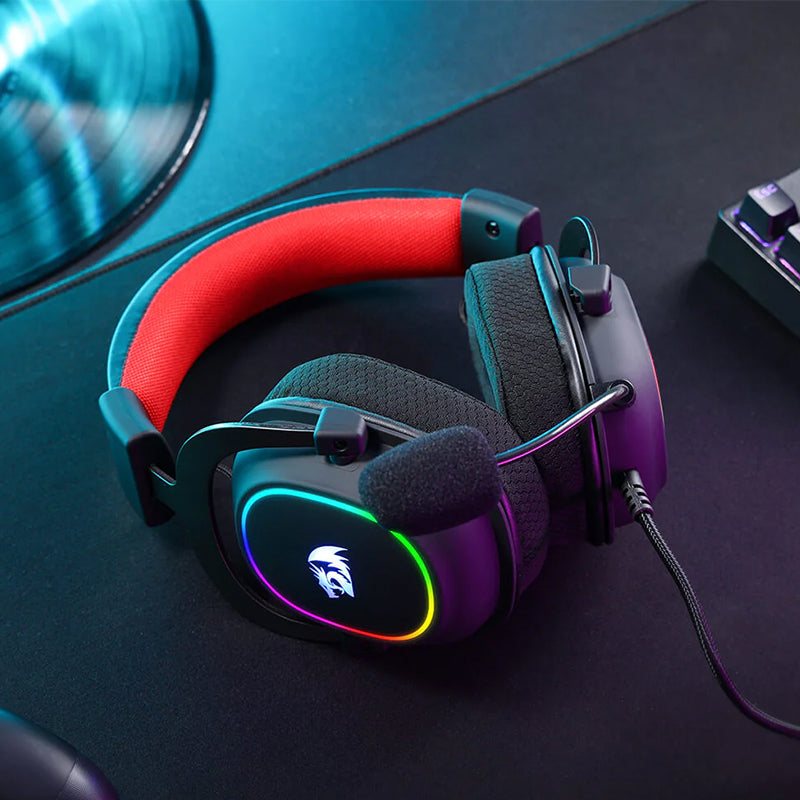 Redragon Over-Ear ZEUS-X USB RGB Gaming Headset - Black - alternate product view 9